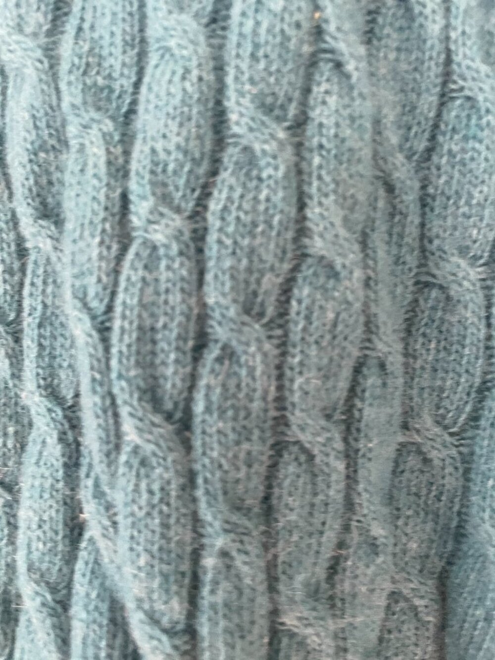 Banana Republic Cashmere sweater in Teal, Cable Knit XS Petite - Picture 6 of 9